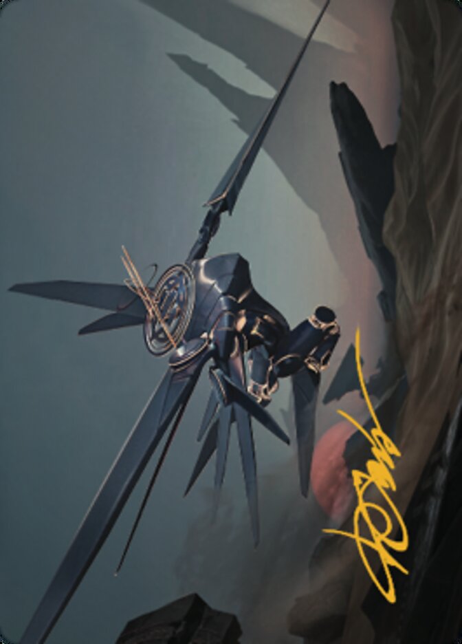 Steel Seraph Art Card (Gold-Stamped Signature) [The Brothers' War Art Series] Magic: The Gathering