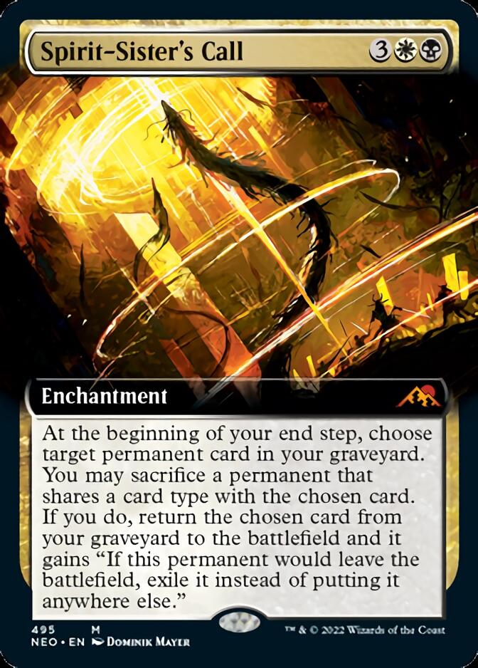 Spirit-Sister's Call (Extended Art) [Kamigawa: Neon Dynasty] Magic: The Gathering