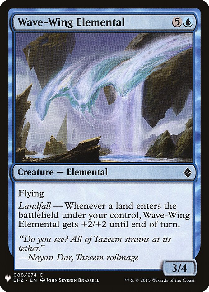 Wave-Wing Elemental [Mystery Booster] Magic: The Gathering