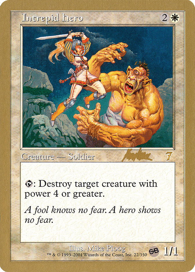 Intrepid Hero (Brian Kibler) (SB) [World Championship Decks 2002] Magic: The Gathering