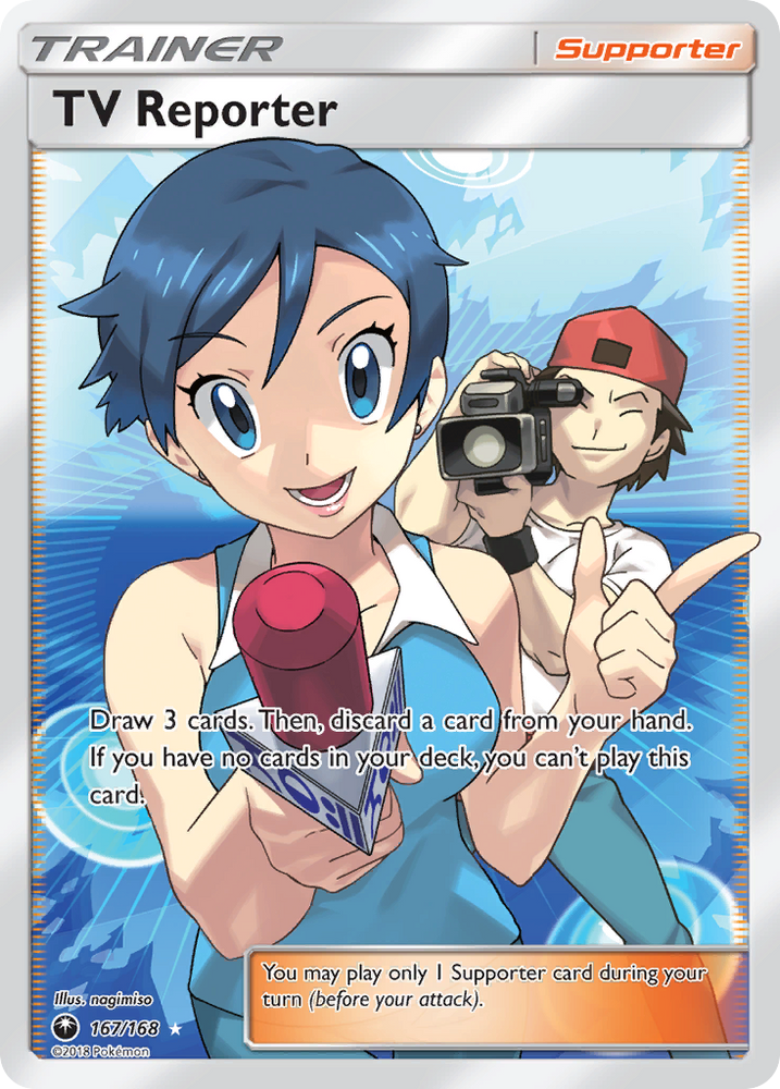 TV Reporter (167/168) [Sun & Moon: Celestial Storm] Pokémon
