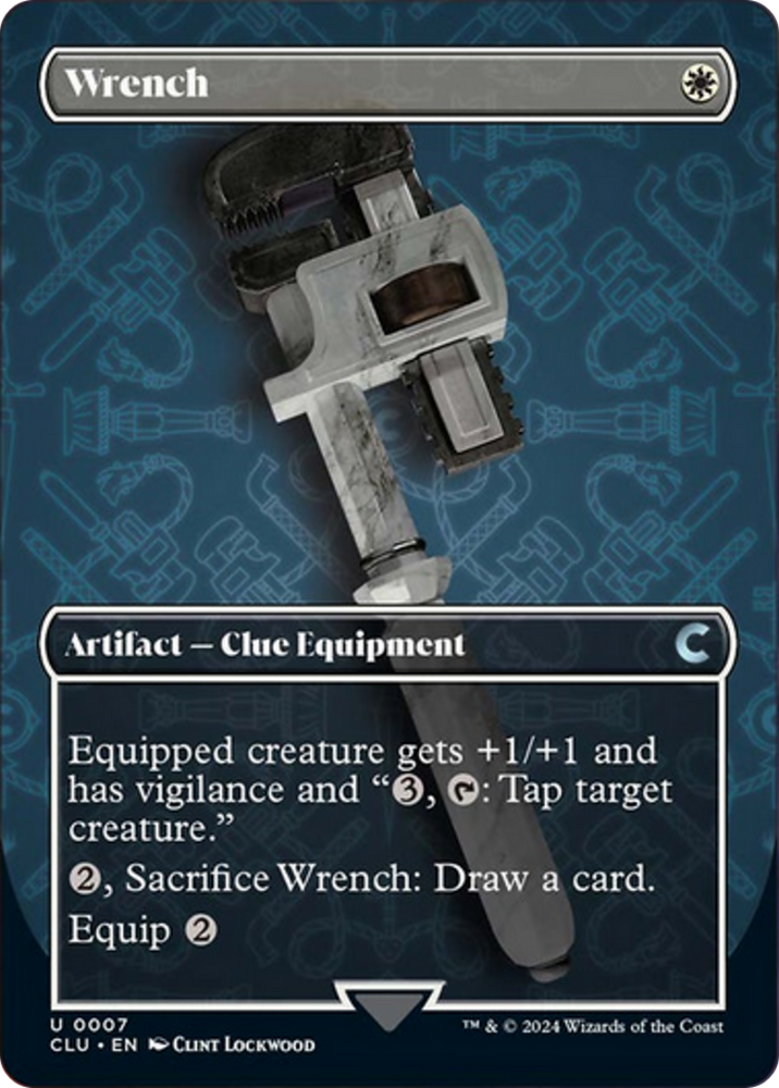 Wrench (Borderless) [Ravnica: Clue Edition] Magic: The Gathering