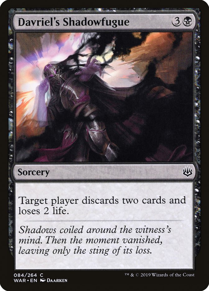 Davriel's Shadowfugue [War of the Spark] Magic: The Gathering