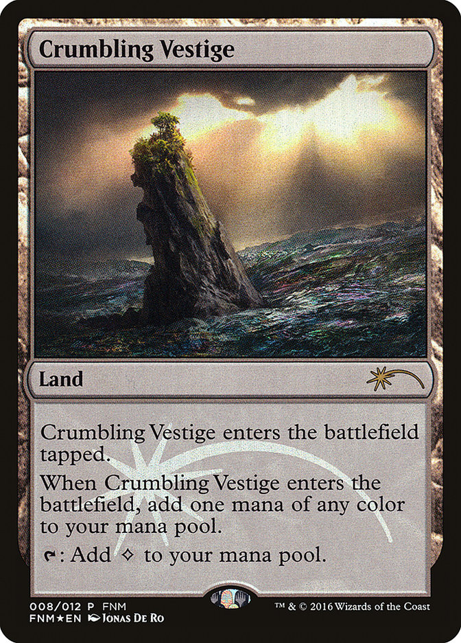 Crumbling Vestige [Friday Night Magic 2016] Magic: The Gathering