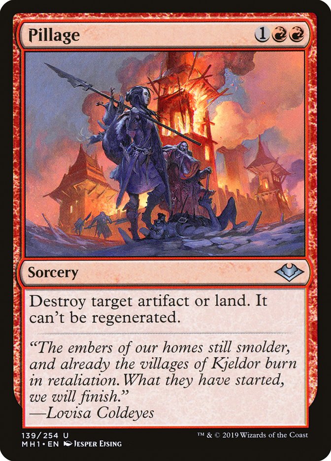 Pillage [Modern Horizons] Magic: The Gathering