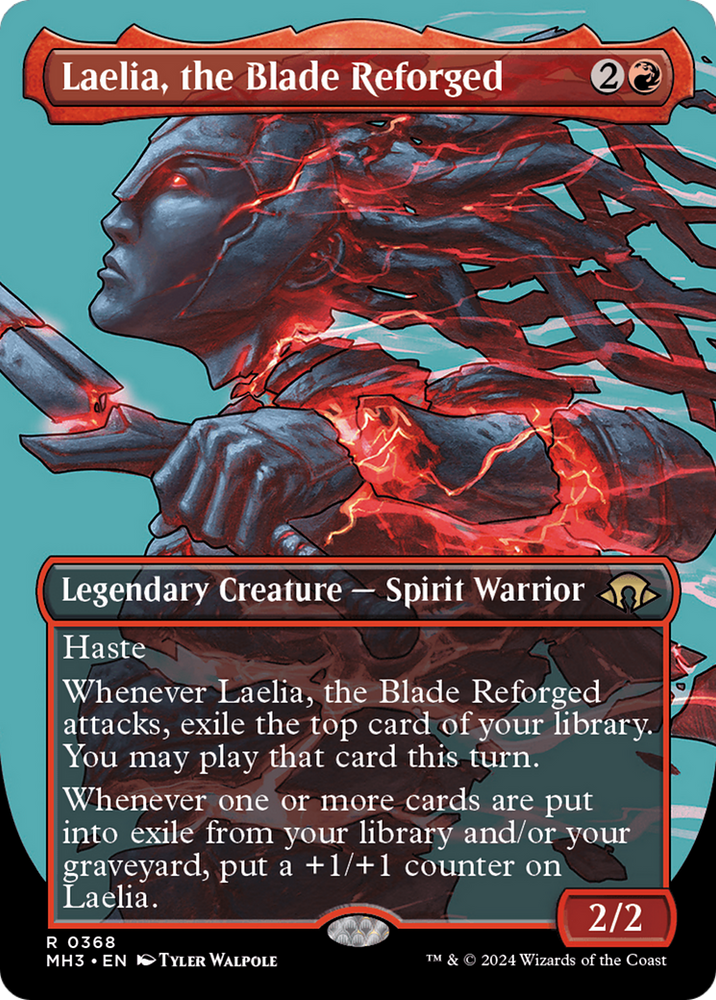 Laelia, the Blade Reforged (Borderless) [Modern Horizons 3] Magic: The Gathering