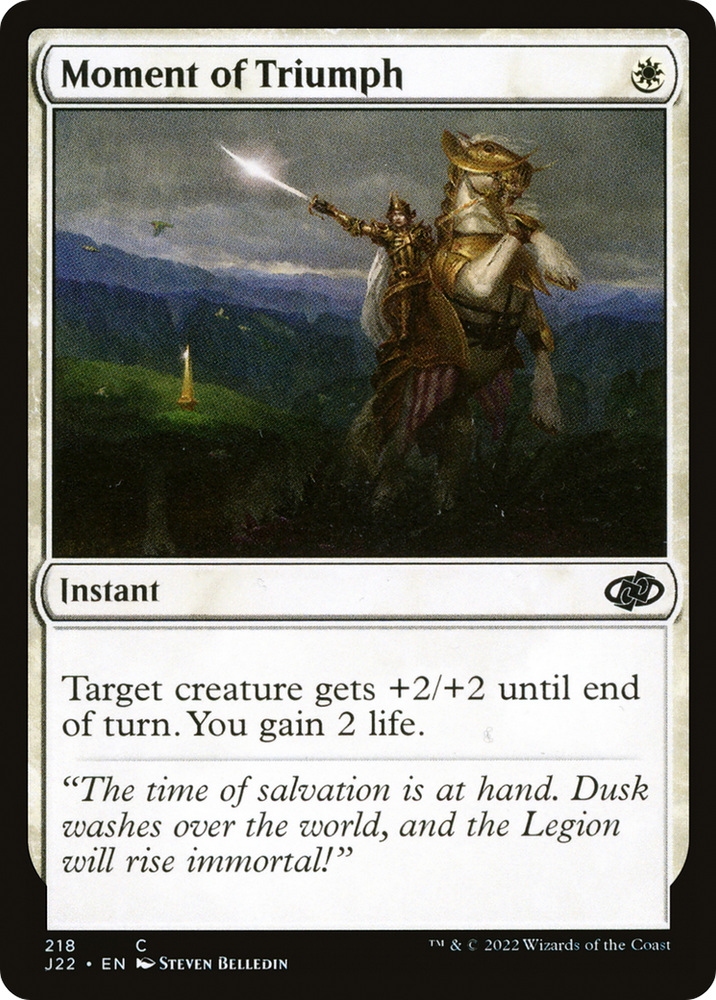 Moment of Triumph [Jumpstart 2022] Magic: The Gathering