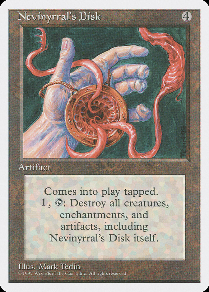Nevinyrral's Disk [Fourth Edition] Magic: The Gathering