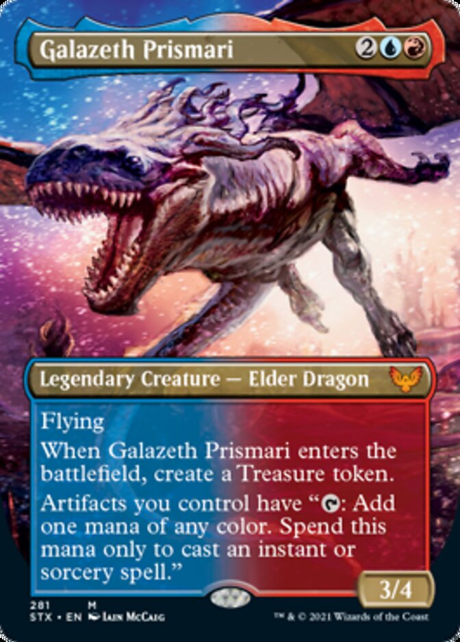 Galazeth Prismari (Borderless Alternate Art) [Strixhaven: School of Mages] Magic: The Gathering