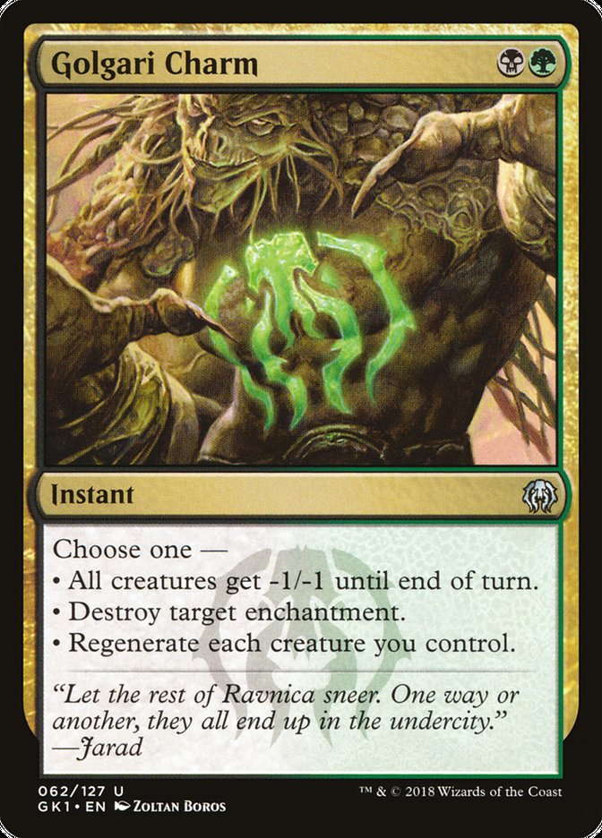 Golgari Charm [Guilds of Ravnica Guild Kit] Magic: The Gathering