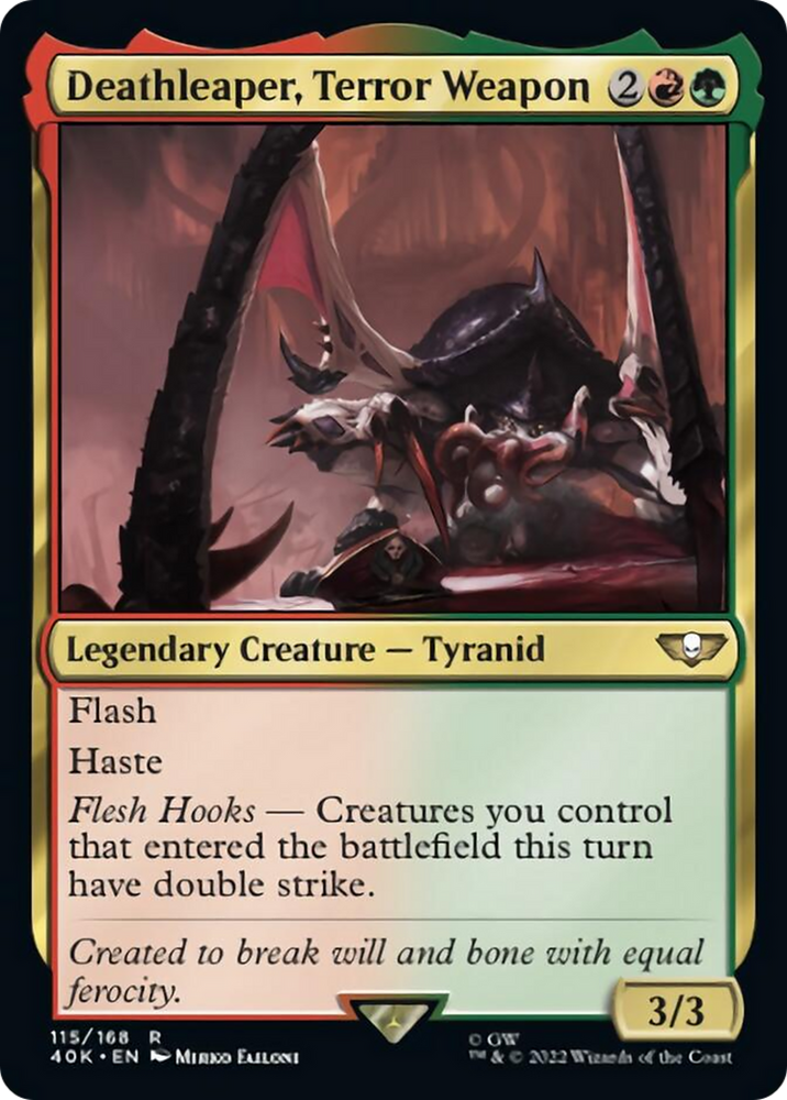 Deathleaper, Terror Weapon (Surge Foil) [Warhammer 40,000] Magic: The Gathering