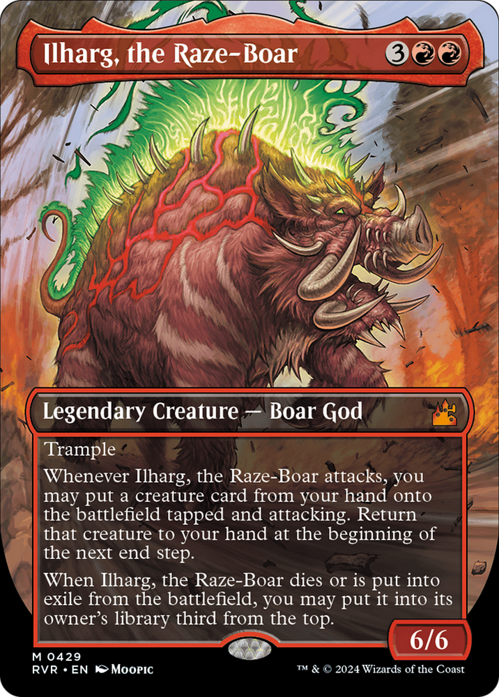 Ilharg, the Raze-Boar (Anime Borderless) [Ravnica Remastered] Magic: The Gathering