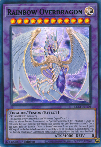 Rainbow Overdragon (Green) [LDS1-EN101] Ultra Rare - Yugioh Cards For Your TCG Needs!