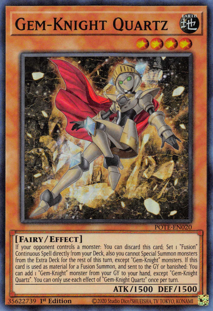 Gem-Knight Quartz [POTE-EN020] Super Rare - Yugioh Cards For Your TCG Needs!
