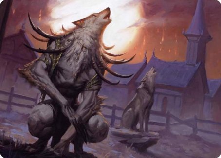 Lord of the Ulvenwald Art Card [Innistrad: Midnight Hunt Art Series] Magic: The Gathering