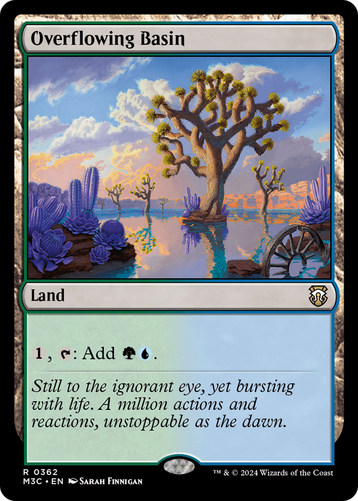 Overflowing Basin (Ripple Foil) [Modern Horizons 3 Commander] Magic: The Gathering