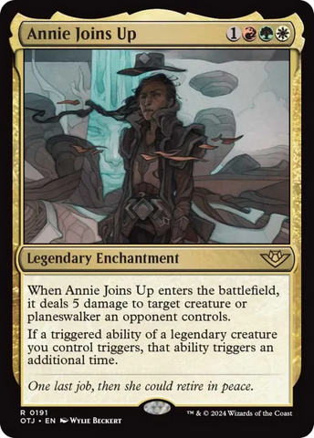 Annie Joins Up [Outlaws of Thunder Junction] Magic: The Gathering