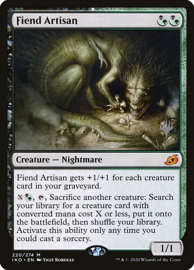 Fiend Artisan (Promo Pack) [Ikoria: Lair of Behemoths Promos] Magic: The Gathering