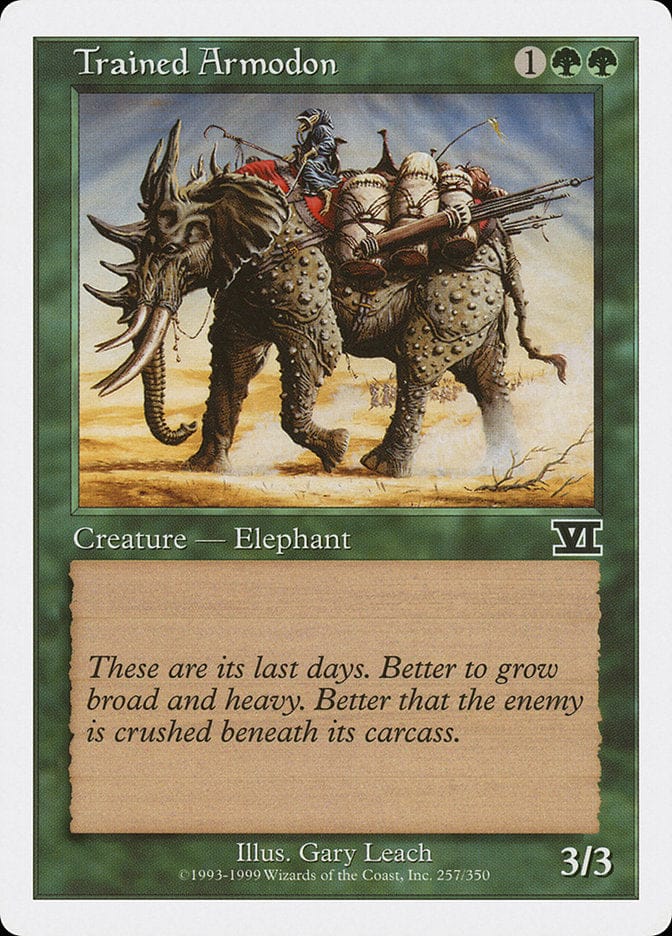 Trained Armodon [Classic Sixth Edition] Magic: The Gathering