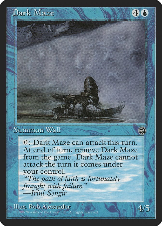 Dark Maze (Irini Sengir Flavor Text) [Homelands] Magic: The Gathering