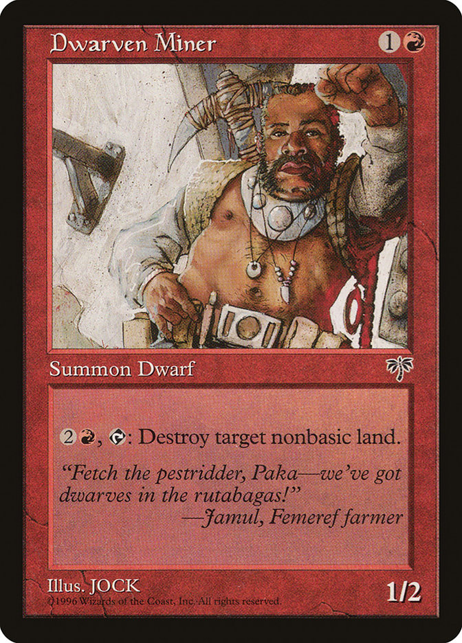 Dwarven Miner [Mirage] Magic: The Gathering