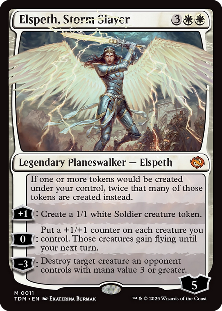 Elspeth, Storm Slayer [Tarkir: Dragonstorm] Magic: The Gathering