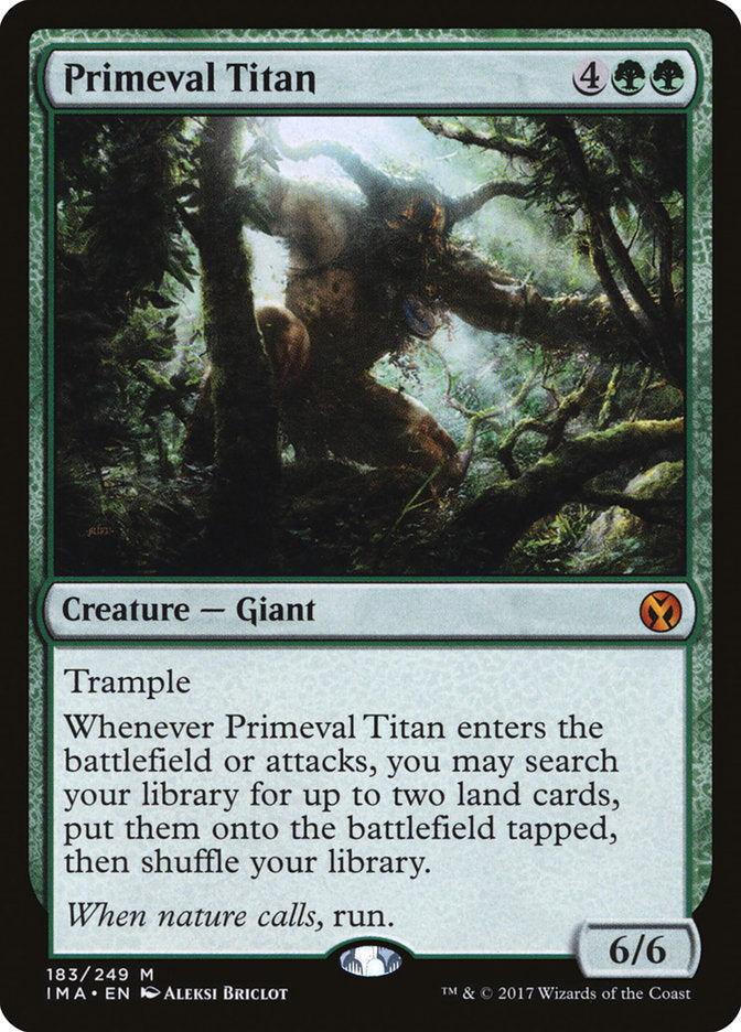 Primeval Titan [Iconic Masters] Magic: The Gathering