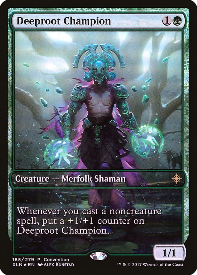 Deeproot Champion (Convention) (Full Art) [Ixalan Promos] Magic: The Gathering