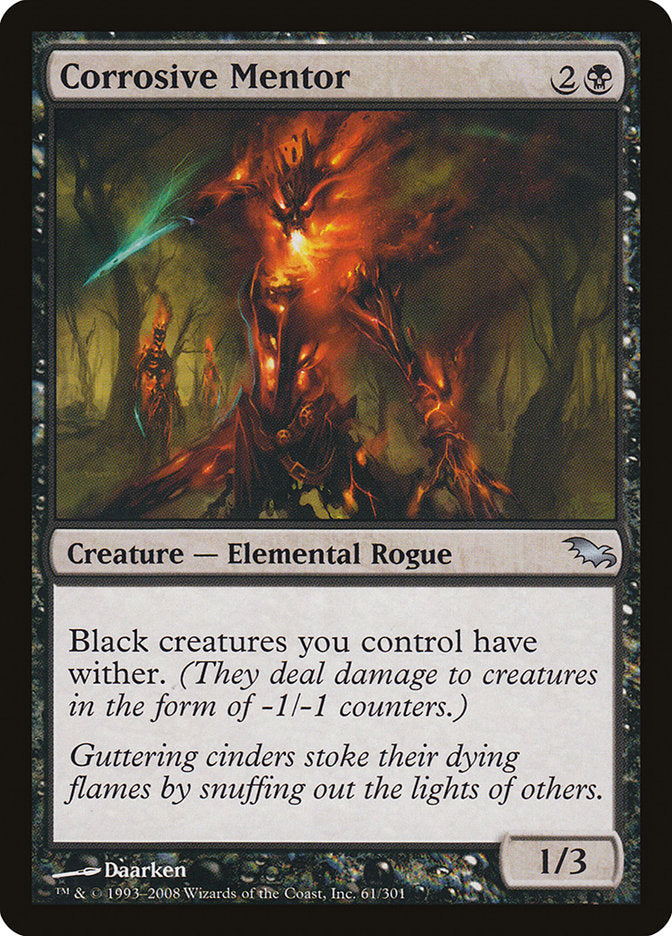 Corrosive Mentor [Shadowmoor] Magic: The Gathering
