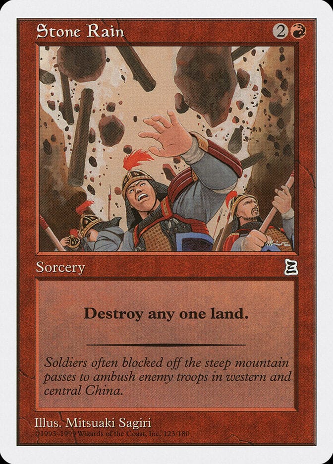 Stone Rain [Portal Three Kingdoms] Magic: The Gathering