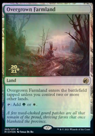 Overgrown Farmland [Innistrad: Midnight Hunt Prerelease Promos] Magic: The Gathering