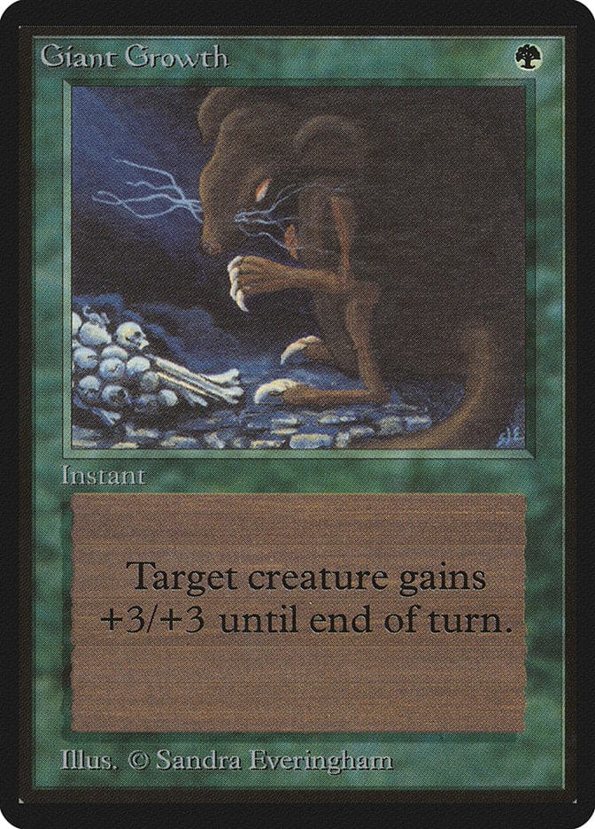 Giant Growth [Beta Edition] Magic: The Gathering