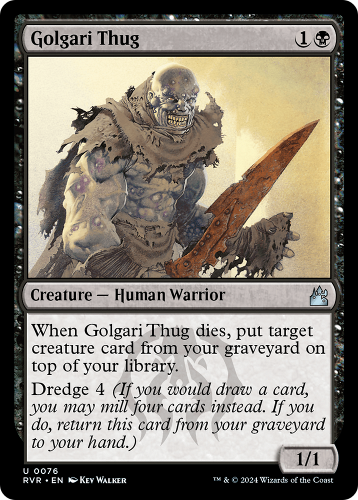 Golgari Thug [Ravnica Remastered] Magic: The Gathering