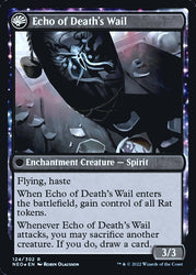 Tribute to Horobi // Echo of Death's Wail [Kamigawa: Neon Dynasty Prerelease Promos] Magic: The Gathering