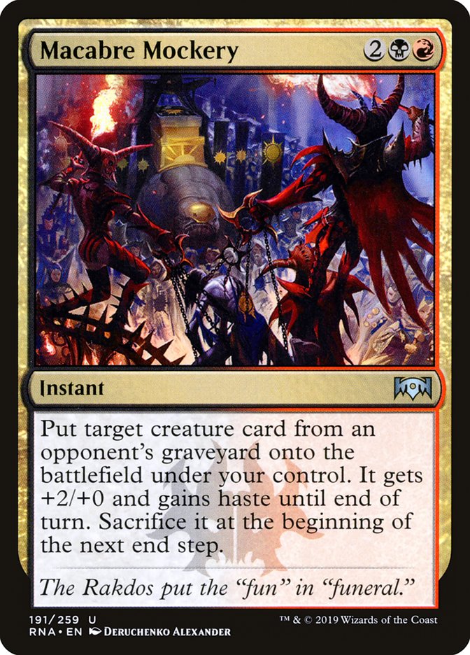 Macabre Mockery [Ravnica Allegiance] Magic: The Gathering