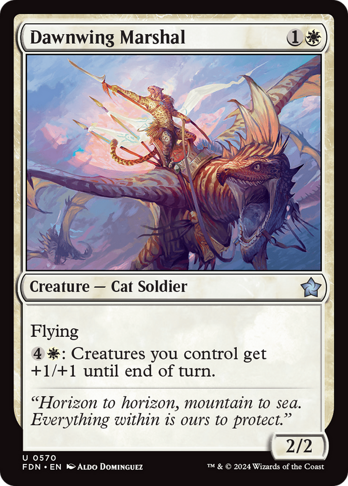 Dawnwing Marshal [Foundations] Magic: The Gathering