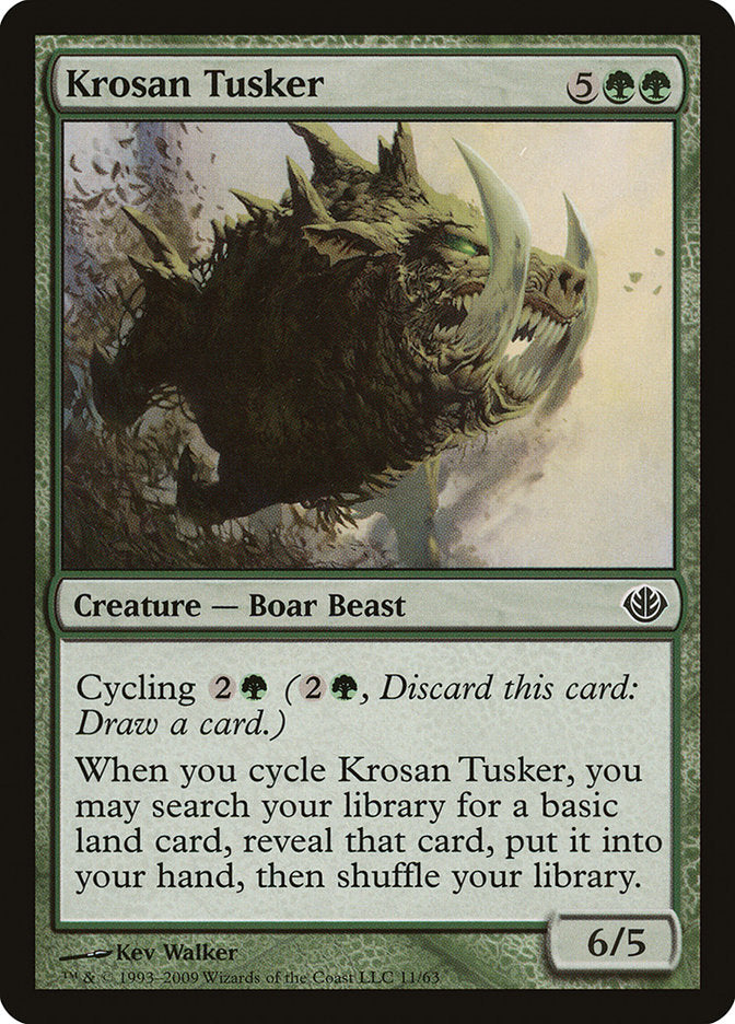 Krosan Tusker [Duel Decks: Garruk vs. Liliana] Magic: The Gathering
