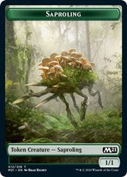 Saproling // Zombie Double-Sided Token [Core Set 2021 Tokens] Magic: The Gathering