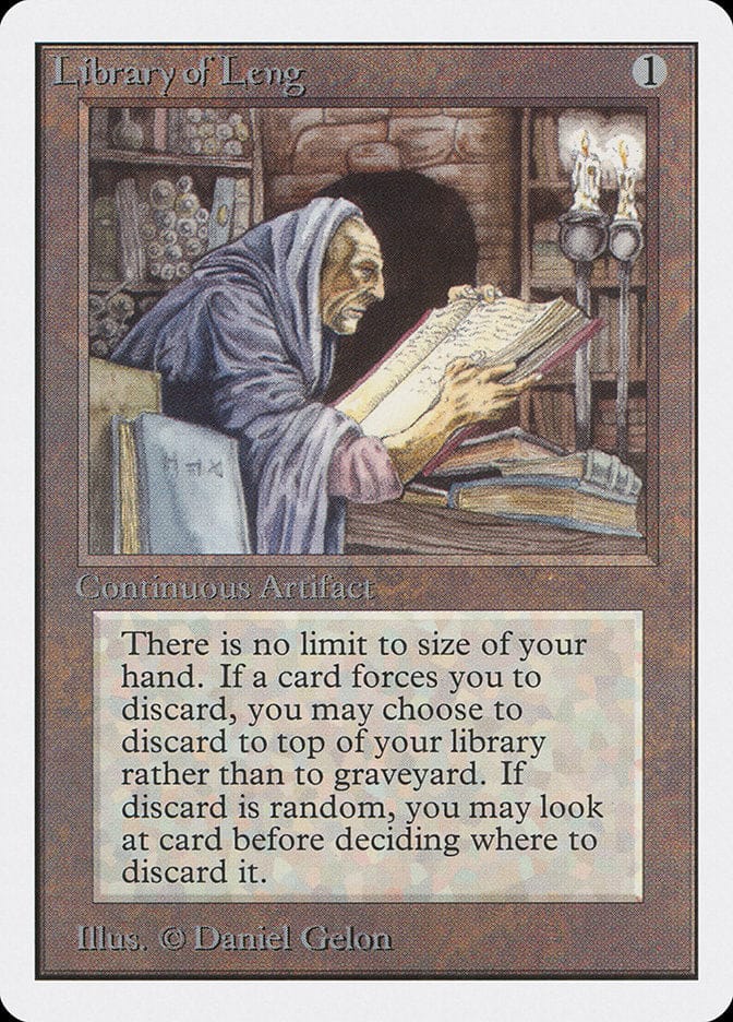 Library of Leng [Unlimited Edition] Magic: The Gathering