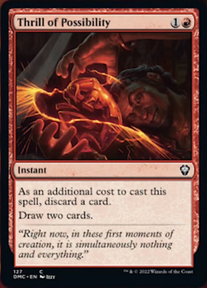 Thrill of Possibility [Dominaria United Commander] Magic: The Gathering