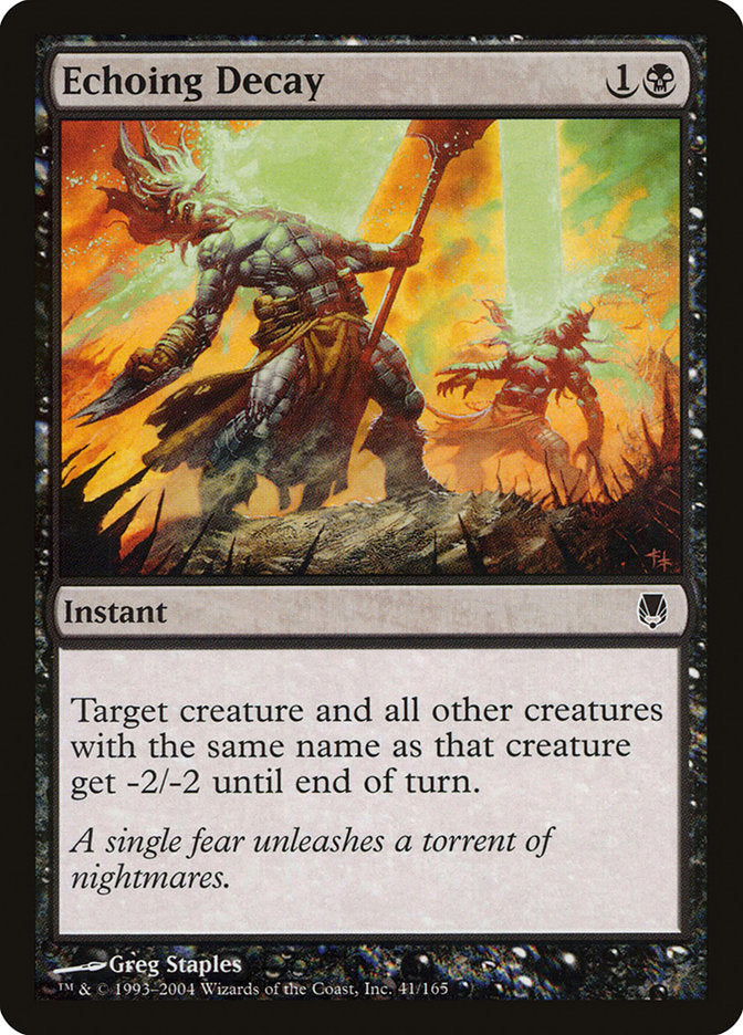 Echoing Decay [Darksteel] Magic: The Gathering