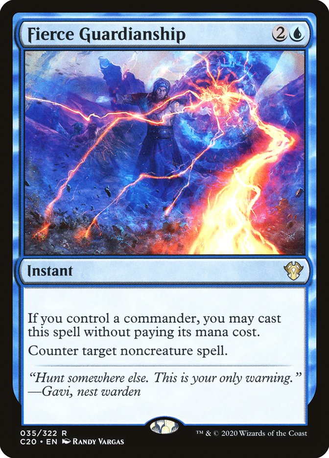 Fierce Guardianship [Commander 2020] Magic: The Gathering