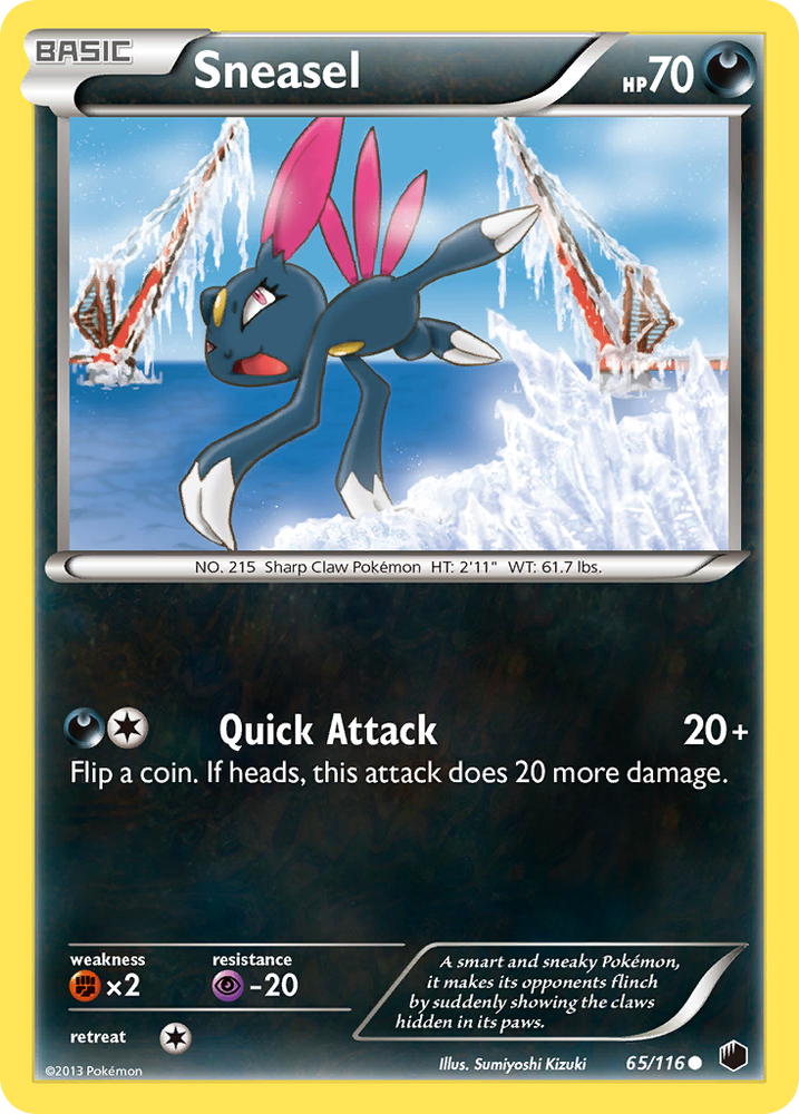 Sneasel (65/116) [Black & White: Plasma Freeze] Pokémon
