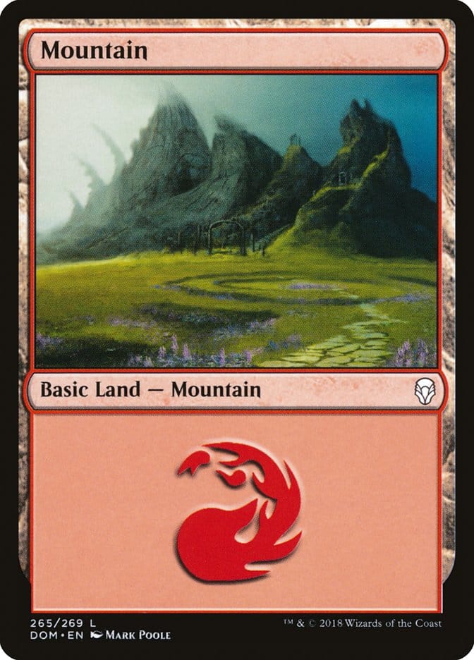 Mountain (265) [Dominaria] Magic: The Gathering