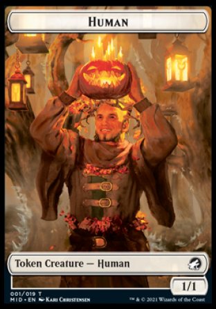 Human Token [Innistrad: Midnight Hunt Tokens] Magic: The Gathering