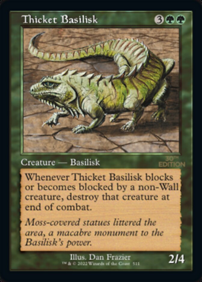 Thicket Basilisk (Retro) [30th Anniversary Edition] Magic: The Gathering