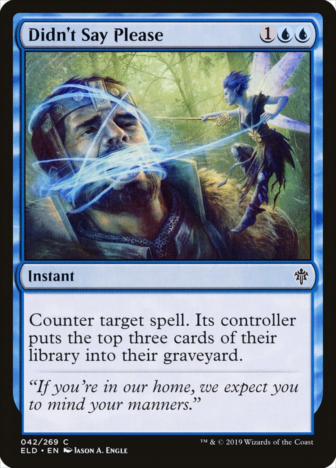 Didn't Say Please [Throne of Eldraine] Magic: The Gathering