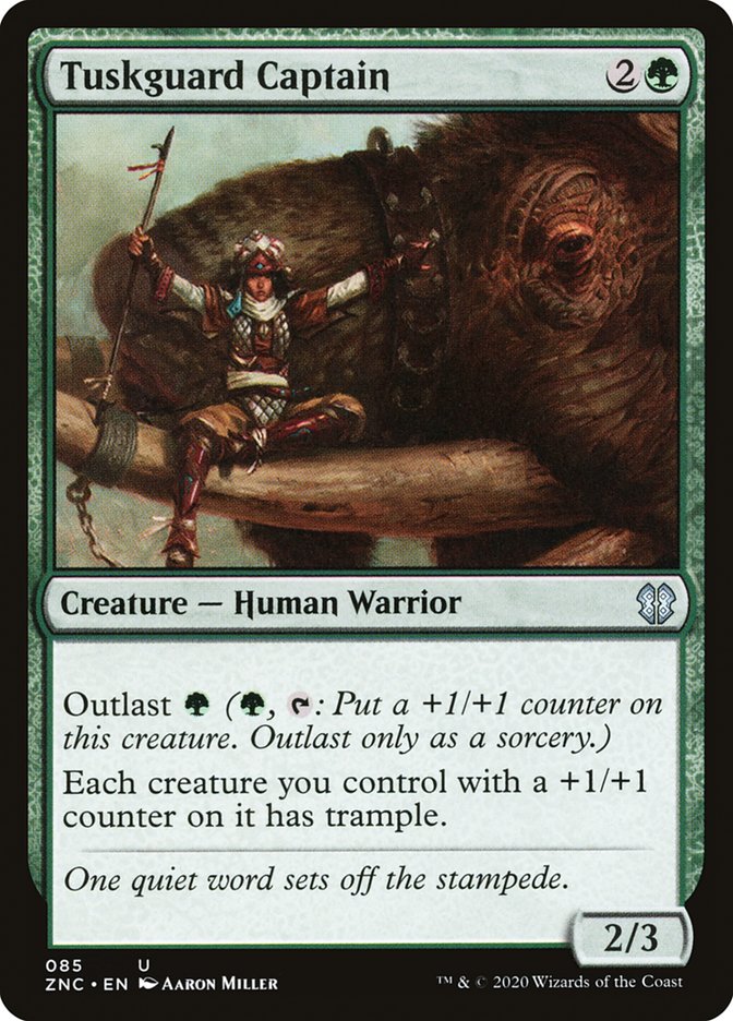 Tuskguard Captain [Zendikar Rising Commander] Magic: The Gathering