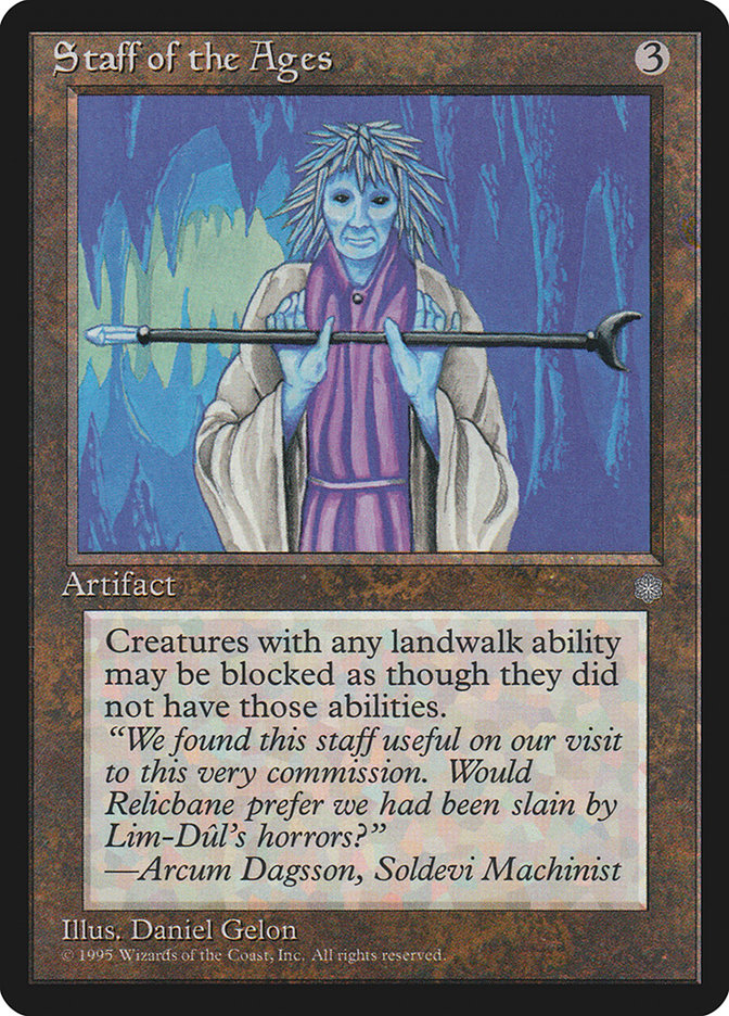 Staff of the Ages [Ice Age] Magic: The Gathering