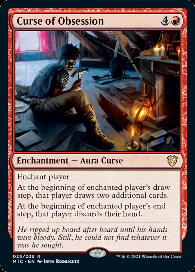 Curse of Obsession [Innistrad: Midnight Hunt Commander] Magic: The Gathering